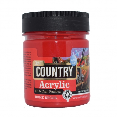 Akrilik Hobi Boyası  124 Scarlet Kırmızı 2500cc