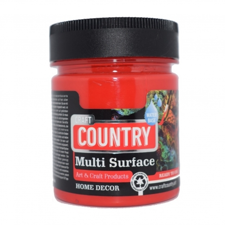 Multi Surface Hobi Boyası 1038 Bayrak Kırmızı 120cc